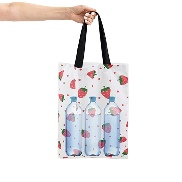 Direct Sales Fruit Customized logo Printed Reusable Durable Wholesale  Cotton Canvas Tote Bag Color Printing Logo