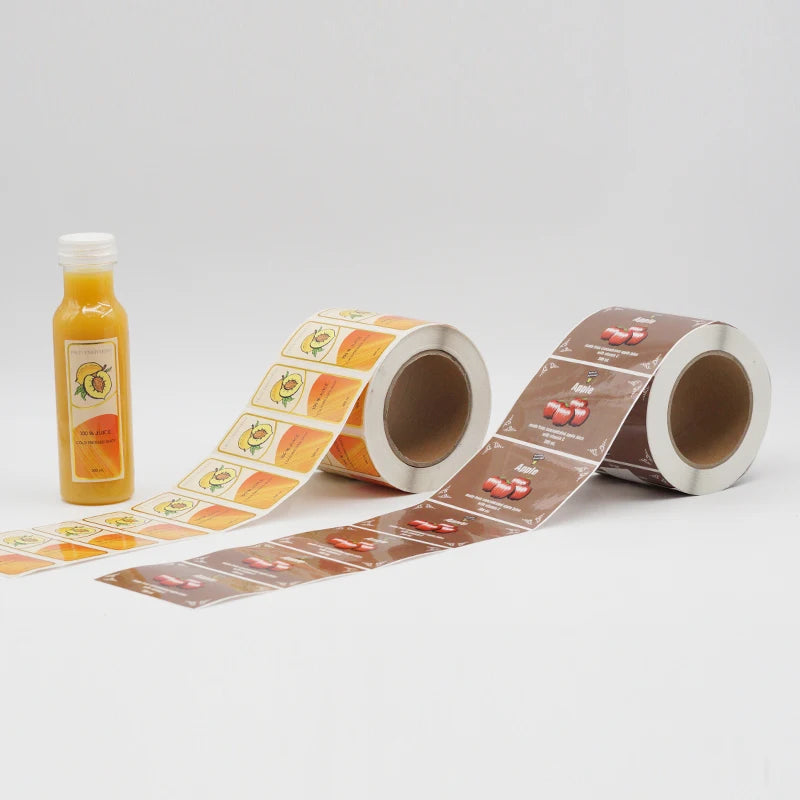 Custom Printing Personalized Waterproof Label Vinyl Logo Sticker for Juice Bottle