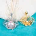 P040951 DIY 9-12mm Natural Freshwater Pearl Pendant Accessory 925 Sterling Silver Engagement Jewelry Necklace for Women