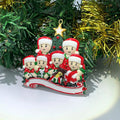 Wholesale Zhengmiao Resin Creative Animals Bear Santa Claus Family Christmas Tree Hanging Pendant Ornament Classic 3 Colors