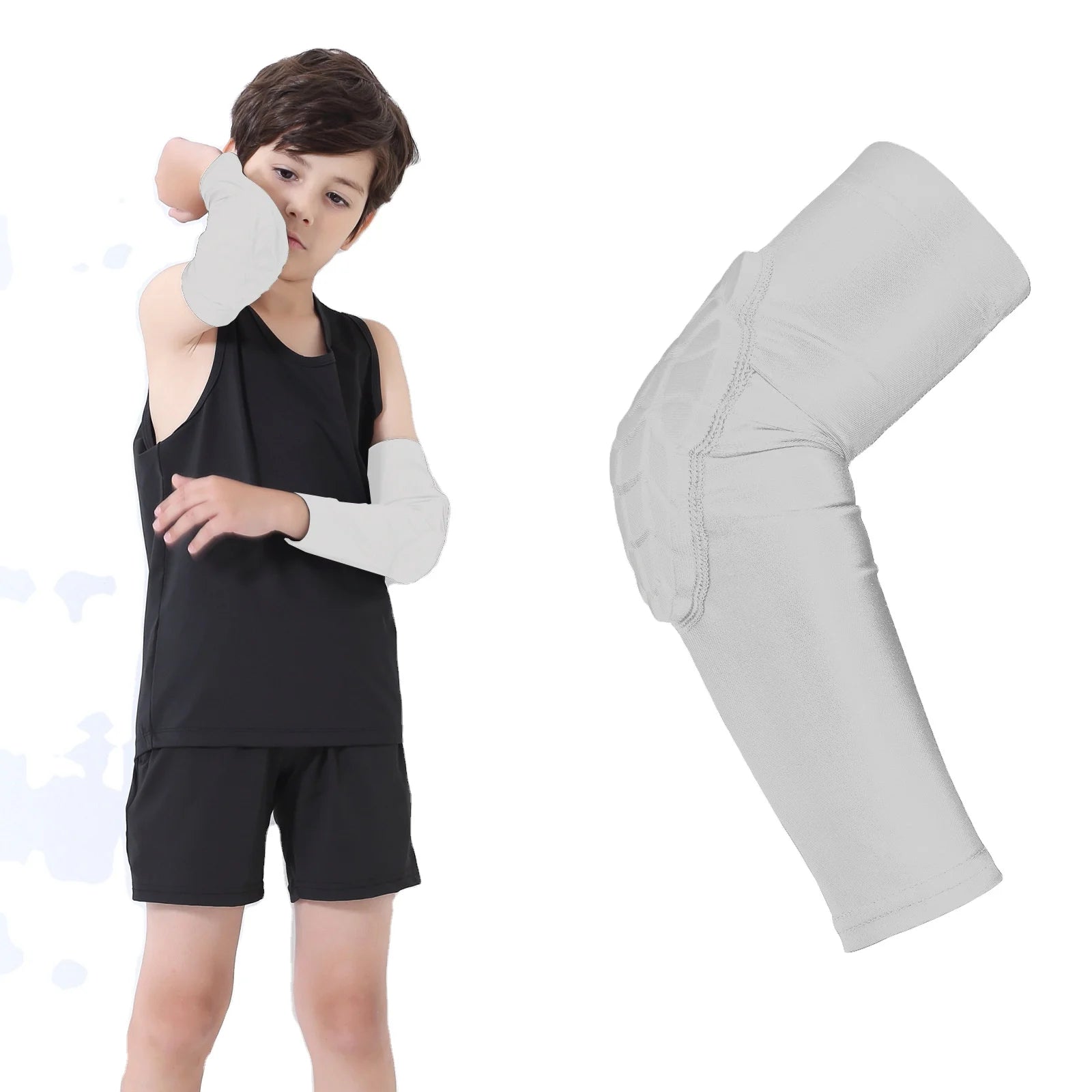 EVA Children Anti-collision Knee Pads Outdoor Sports Elbow Support Brace Arm Protector for Basketball Football Skateboard