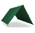 WOQI Portable Waterproof Rain Fly Backpacking Tarp Lightweight Rainfly Hammock Shelter Essential Camping Tarp