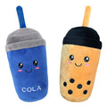 Cute Boba Pet Toys 2022 Interactive Bubble Tea Dog Chew Toy Squeaky Plush Small Dog Christmas Toys