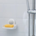 Powerful Vacuum Suction Cup Wall Mounted Soap Holder Adhesive Suction Cups Shower Plastic Soap Holder Bathroom