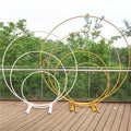 Artificial Iron Flower Wall Panel Weddings Events Circle Backdrop Decoration Stage Curtains Wedding Arch Party Supplies 2-color