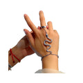 Fashion Simple Personalized Irregular Alloy Snake Hand Back Chain With Finger One Piece Chain for Women