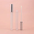 Hot Sale Matte Silver Lip Gloss Containers New Long Slim Empty Lip Gloss Tubes 3ML Plastic Packaging for Cosmetics for Lipstick