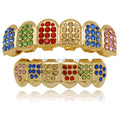 Hip Hop Braces False Teeth Grillz Metal Gold Braces Dental Grills