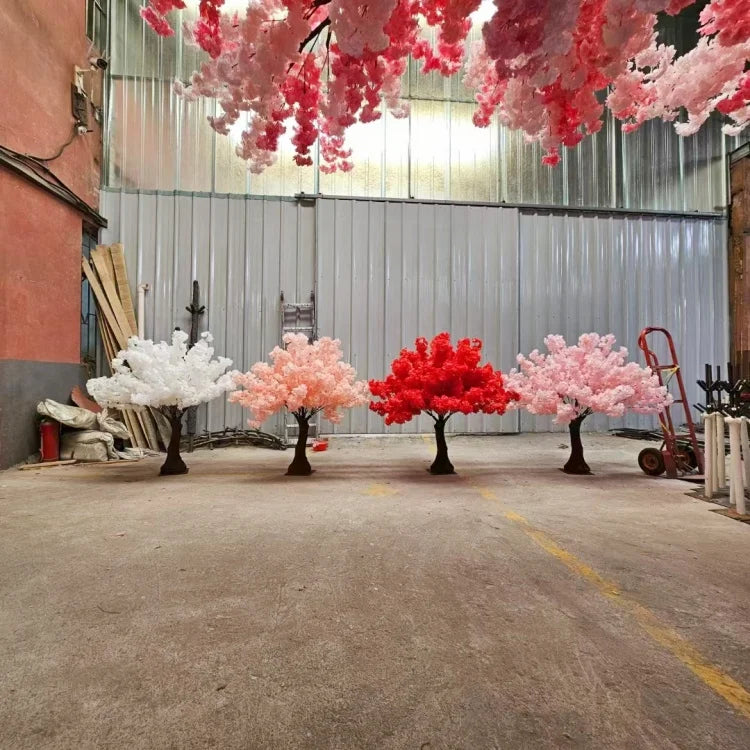 S715 3ft 4ft Wedding Event Table Centerpiece Floral Arrangement Decor Fake Cherry Blossom Tree Faux Silk Artificial Flower Trees