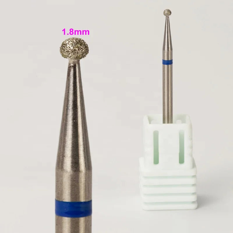 Diameter 1.8mm Wholesale Electric Milling Professional Efile Russian Manicure Cuticle Diamond Nail Drill Bits for Prep