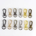 Meetee BF494 11/16/19/25mm Bag Snap Dog Buckle Hardware Handbag Webbing Strap Carabiner Clasps Swivel Keychain Hook Buckles