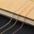 Wholesale Bulk S925 Sterling Silver Extension Big Chain Plated Gold White Gold Jewelry DIY Accessories Findings Components MegaBDM