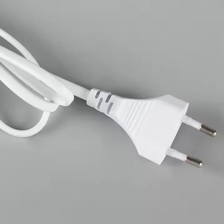 European AC220V White EU Stripped Extension Cable 2 Pin Electrical Power Supply Cord LED Light 1/1.5/2M 0.5mmÂ² AC Power Cable