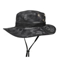 Summer Sun UV Protecting Wide Brim Safari Hats Bucket Boonie Hats Camo Mesh Fishing Hat