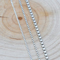 Fashion Box Chain Accessories Wholesale 925 Sterling Silver Box Chain for Bracelet/Necklace Making