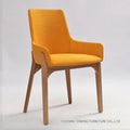 Nordic Ash Solid Wood Dining Chair Japanese Style Simple Modern Coffee Leisure Chair Natural Wood Color for Kitchen Use