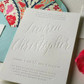 2026 New Arrivals Minimalist Design Cotton Paper With Blind Foil Luxury DIY Craft Cotton Paper Romantic Wedding Invitation Cards