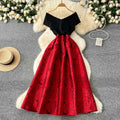 Women Sleeveless V-Neck Midi Dress Ladies Dresses