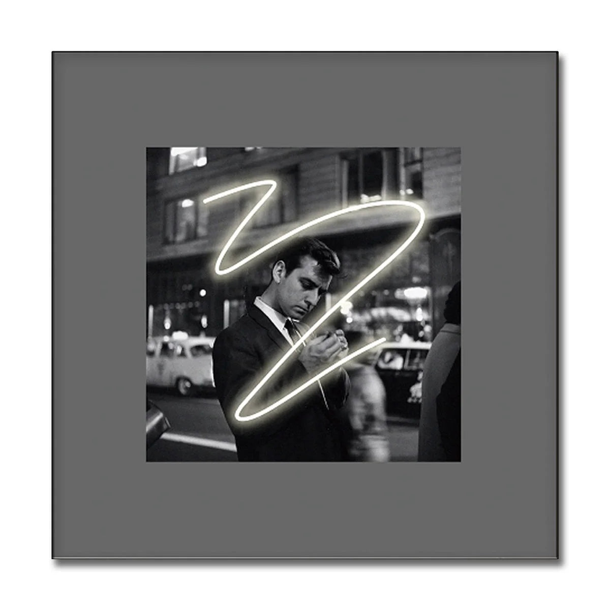 Modern Home Decor Movie Scene Neon Led Painting Canvas Print Painting Neon Art Poster Wall Pictures Living Room Home Decor