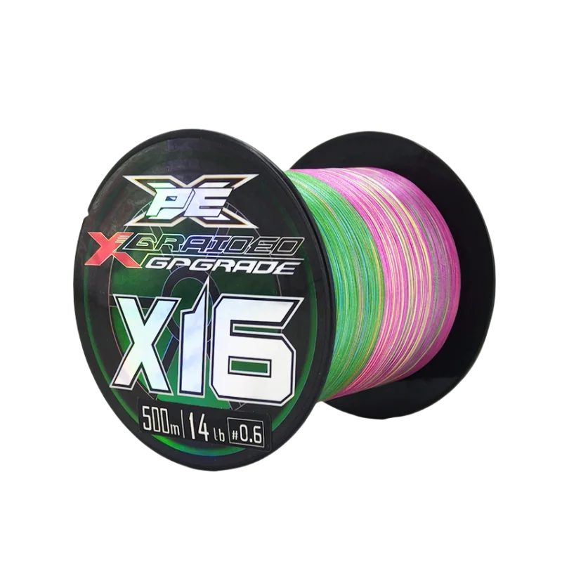 Japan Original 300M 500M YGK G-SOUL 16 Braided Multicolour Fishing Line PE Line High Strength Bass Carp Fishing Accessories Lake