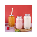 Food Grade 400ml PET Leak Proof Screw Cap Wide Mouth Customizable Milk Tea Bubble Tea Juice Packaging Bottle Screen Printing