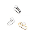 Wholesale Nordic Stainless Steel Ear Cuffs 18k Gold Plated Zircon Earring Cuff for No Piercing Ears Jewelry Earrings Supplier