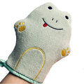 Lovely Five-Finger Bath Glove and Body Scrubber Children's Fashionable Oval Exfoliating Towel Cotton Kid's Skin Care