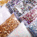 Yantuo Factory Wholesale Bulk Package Non-Hotfix AB Crystal Stone Glass Flatback Rhinestones Ss4 Ss6 Ss8 Ss10 Ss12 Ss16 Ss20