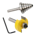 Interchangeable Bearings Carbide Tipped Woodworking Rabbeting Bit for Cutting Rabbets of Different Depths MegaBDM