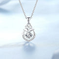 S925 Sterling Silver Swan's Dream Spiritual Moissanite Necklace Beating Heart Light Luxury Gift for Girlfriend Birthday Gift
