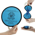 2023 Top Seller Custom Printed Portable Folding Hand Fan Pouch Promotional Nylon Fabric Flying Disc Business Gift