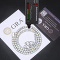 Low Price Waterproof Non Rusting Non Fading Antiallergic Durable Classic VVS Moissanite Tennis Chain Swimming Summer Jewelry