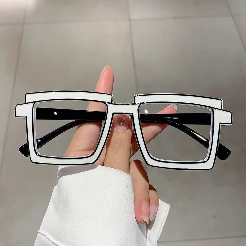 5207 Vintage Candy Color TR90 Anti-Blue Light Glasses Frame 2023 New Fashion Square Clear Computer Eyeglasses Frames Female