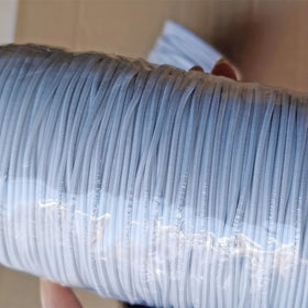 Wholesale 2mm 100 Meters on Roll White Black Round Hair Elastic Braided Elastic Hoodie Drawstring Cord