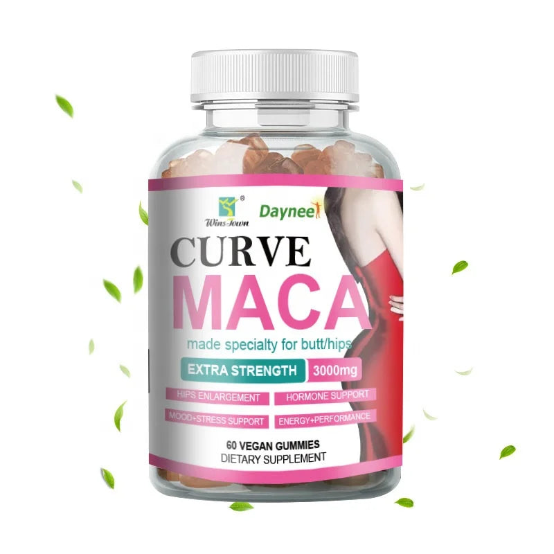 Hot Selling Maca Gummies Booty Hip & Big Breast Enlargement Gummy Candy for Women 3g Dose 60 Count