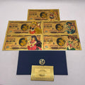 New 10 Designs Japanese Manga Beautiful Sailor Moon Anime Gold Banknote for Classic Memory Souvenir Gifts and Collection Cards