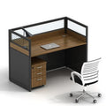 Modern Extendable Modular Aluminum Alloy Partitions Workstation Wooden Office Computer Desk