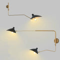Nordic DaWn Wall Lights Spider Serge Mouille Golden Rotary Long Pole Wall Lamp Bedroom Wall Sconce Creative Living Room Fixtures