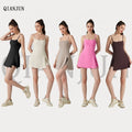 Custom Tennis Skirt Gym Fitness Sets Tight Sports Dress Slimming Strap Casual Fitness Dress Yoga Tennis Dress