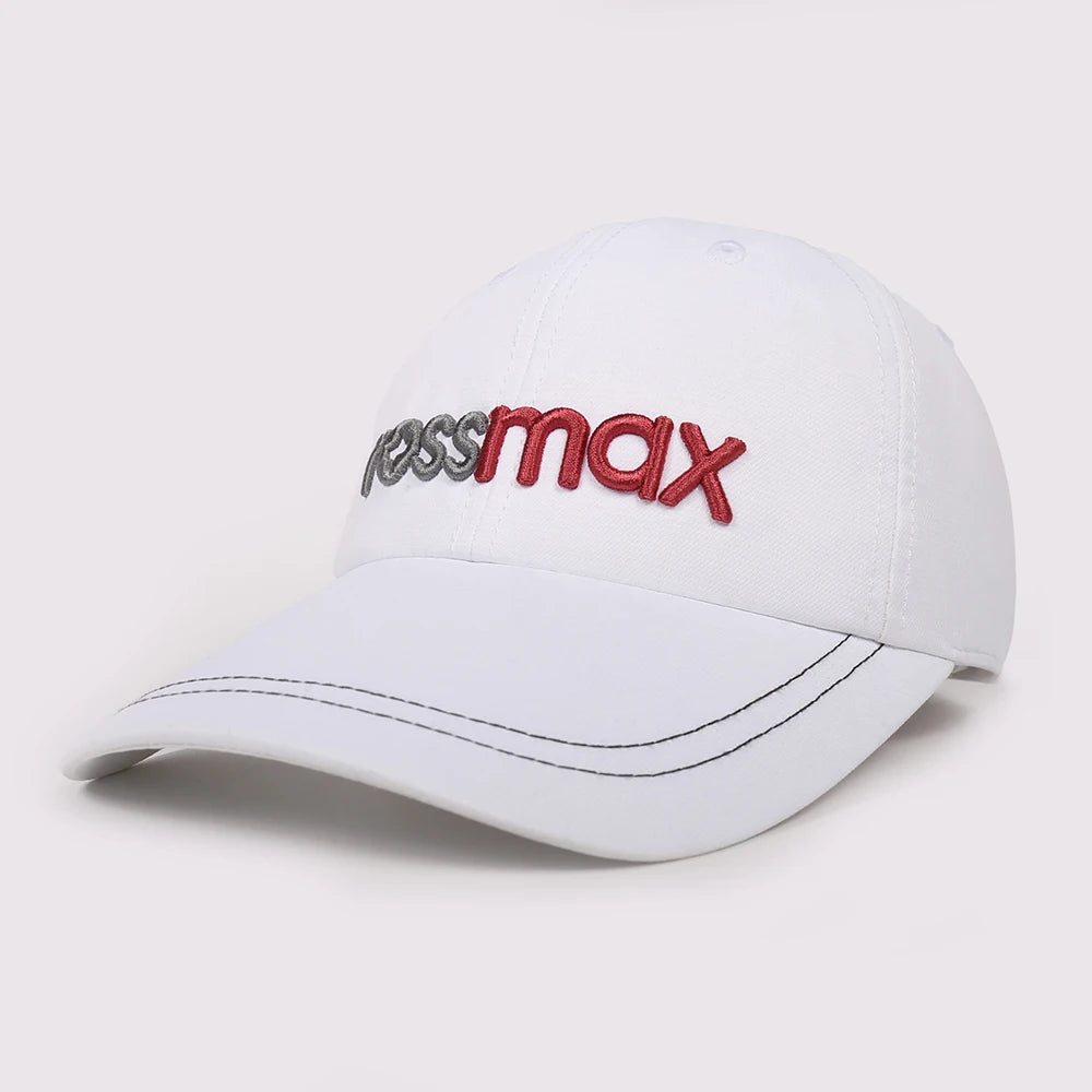 Customised Men Women Polyester White 6 Panel Quick Dry Sports Golf Hats Custom 3D Embroidery Logo Baseball Caps