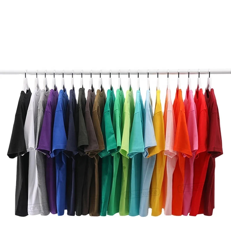 Cheap Cotton T Shirt for Men 5XL Plus Size Custom Logo Stock Blank T Shirt