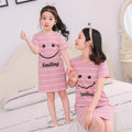 Wholesale Summer Short Sleeved Pajamas Girls Children Cotton Cartoon Night Dress Sleepwear for Women
