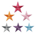 Custom Star Shape Repair Alphabet Appliques 19 Colors Thick Iron-on Patches for Clothing Embroidered Sequins for Hat Decoration