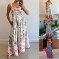 2025 New Casual New Small Floral Wave Halter Skirt High-end Word Dress