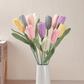 Hand-Woven Crochet Tulip Flower Knit Eternal Flower Gift Valentine's Day Present Single Tulips