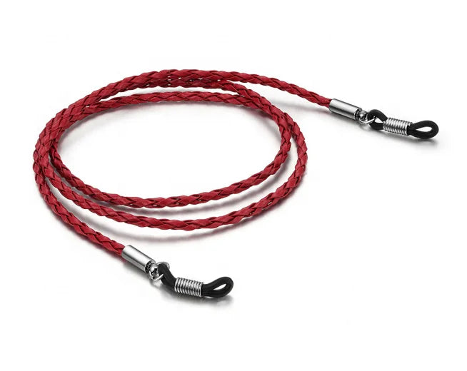 Vintage Leather Eyeglass Chain for Men Women Sunglass Strap Chain Reading Glasses Lanyard Retainer
