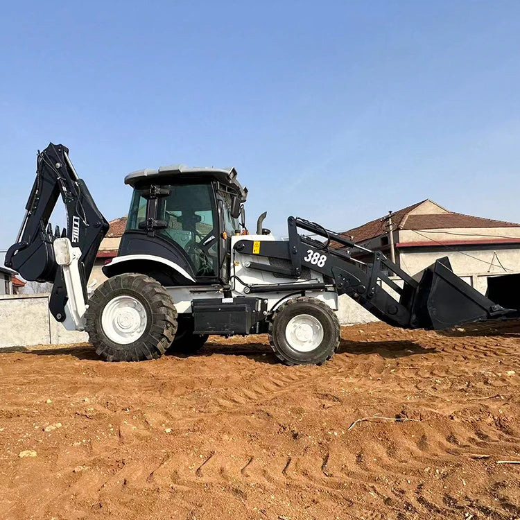 SECSUN Cheap Price Hydraulic 4WD Wheel Loader Compact 2.5ton Bockhoe Loader for Construction