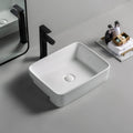 Customization 480mm Drop in Ceramic Sink Bathroom Washbasin Rectangle Wash Hand Basin Sink