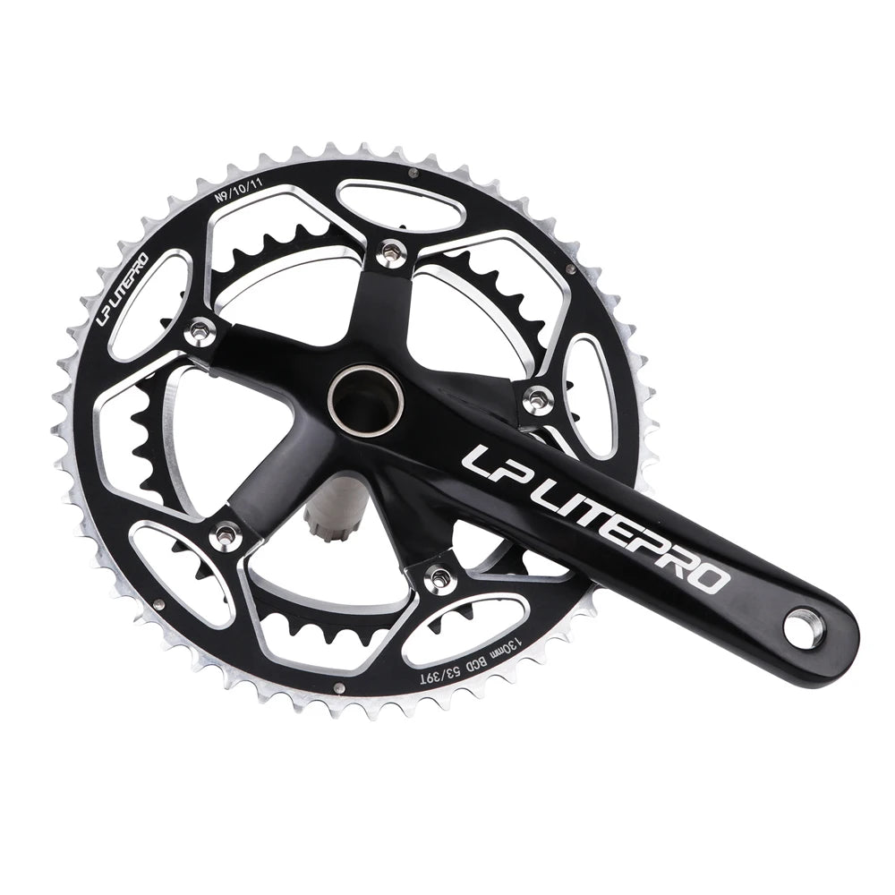 Litepro Aluminum Alloy Double Disc Folding Bicycle Double Disc Large Toothed Disc 53t-39t Road Bicycle Teeth