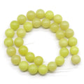 DIY DIY Natural Lemon Jade YellowJasper Faceted Round Loose Bead gems Energy Gems for Jewelry Making DIY Bracelet & Necklace Design